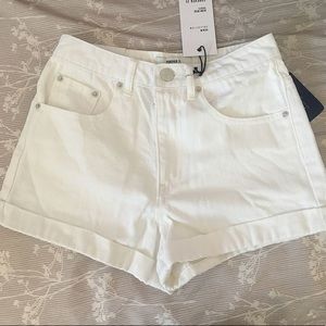 Forever 21 white jean shorts